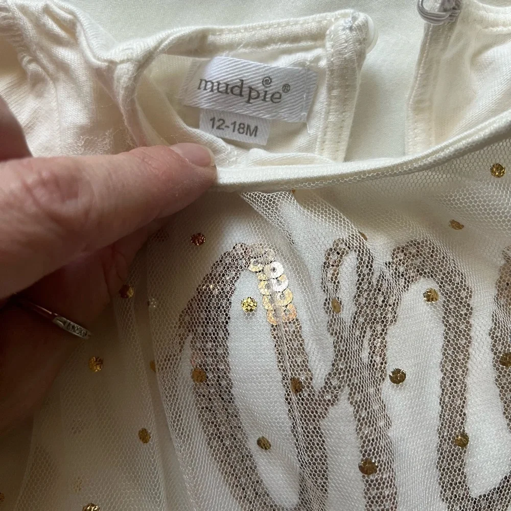 Mud Pie First Birthday One Shirt and Legging Sparkle Set Size 12-18 months
